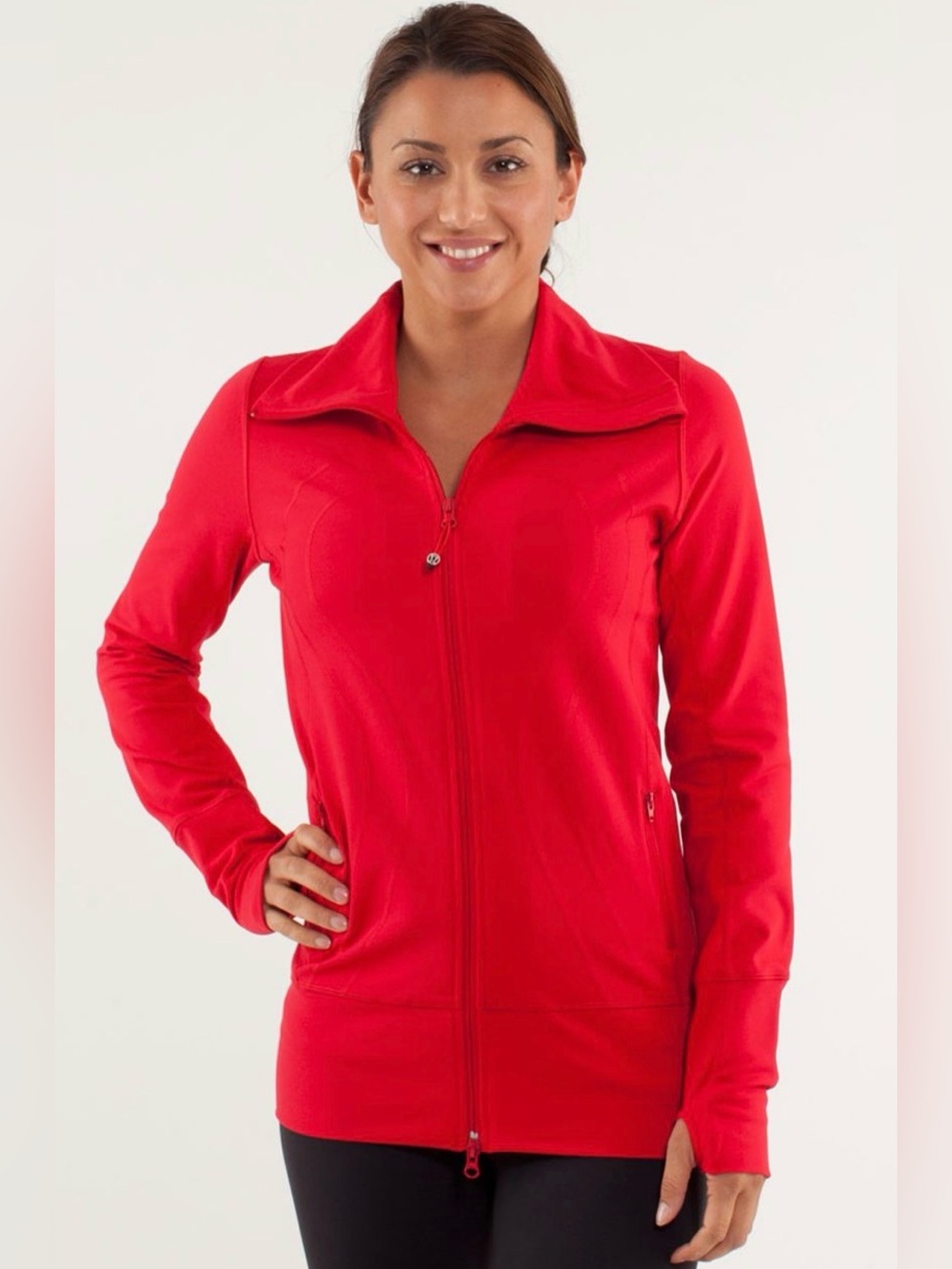 Lululemon Define Red Zip-Front Women's Jacket, Size 4
